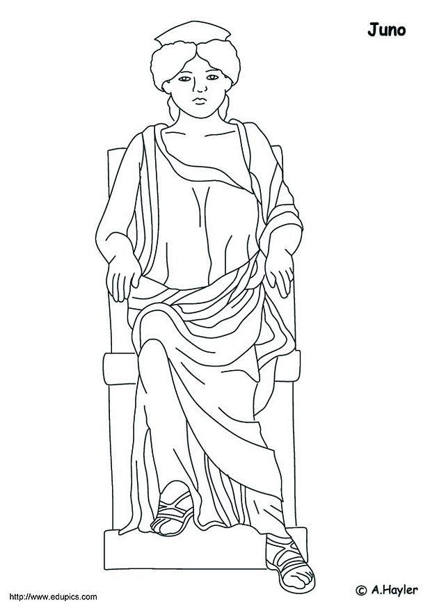 Dibujo para colorear juno