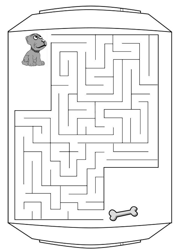 Dibujo para colorear laberinto