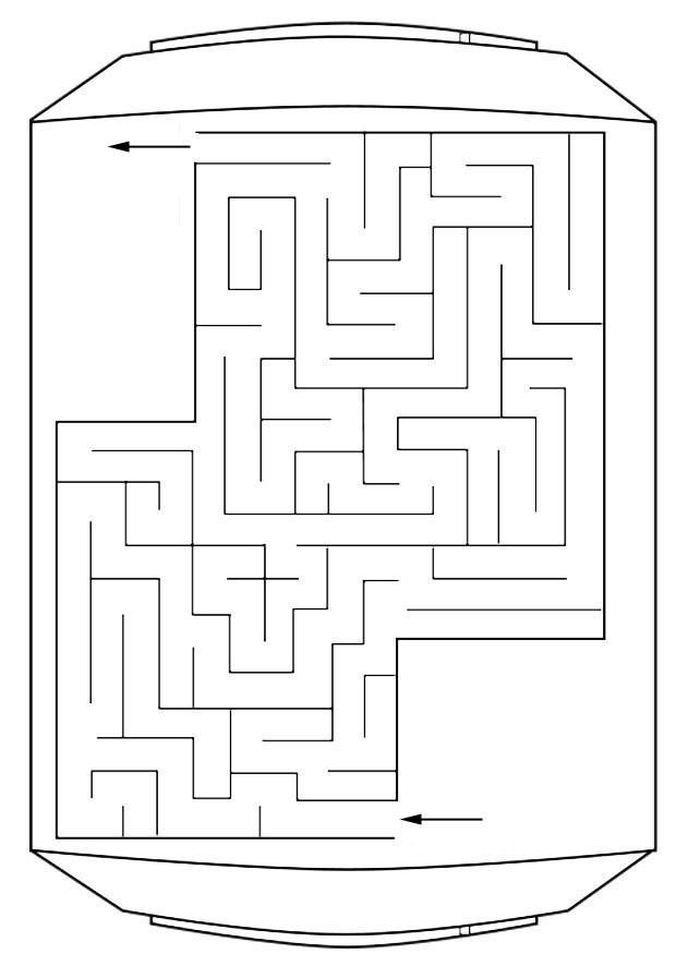 Dibujo para colorear laberinto