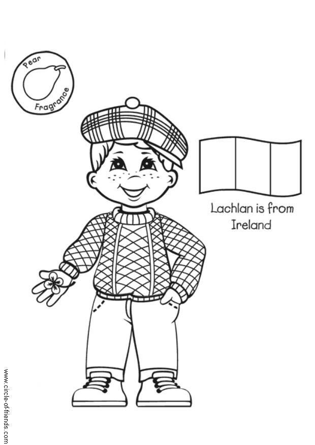 Dibujo para colorear lachlan de irlanda