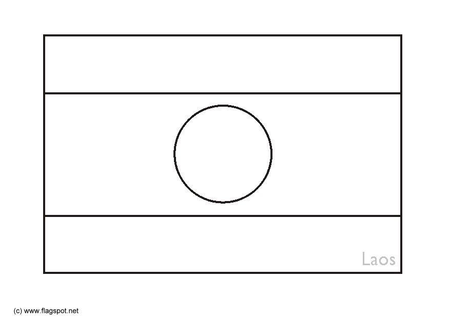 Dibujo para colorear laos