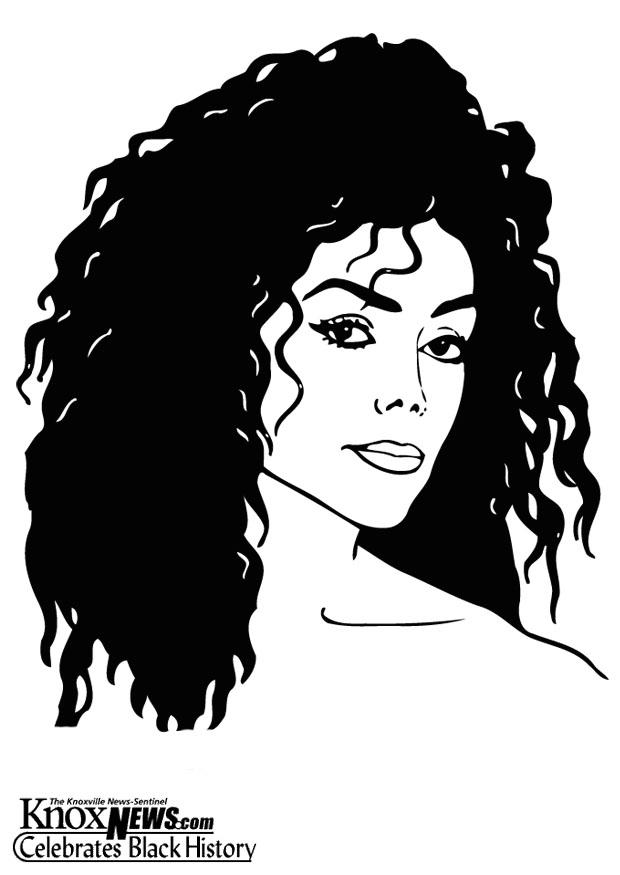 Dibujo para colorear latoya jackson