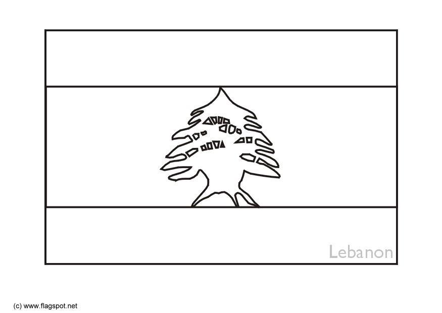 Dibujo para colorear lA­bano