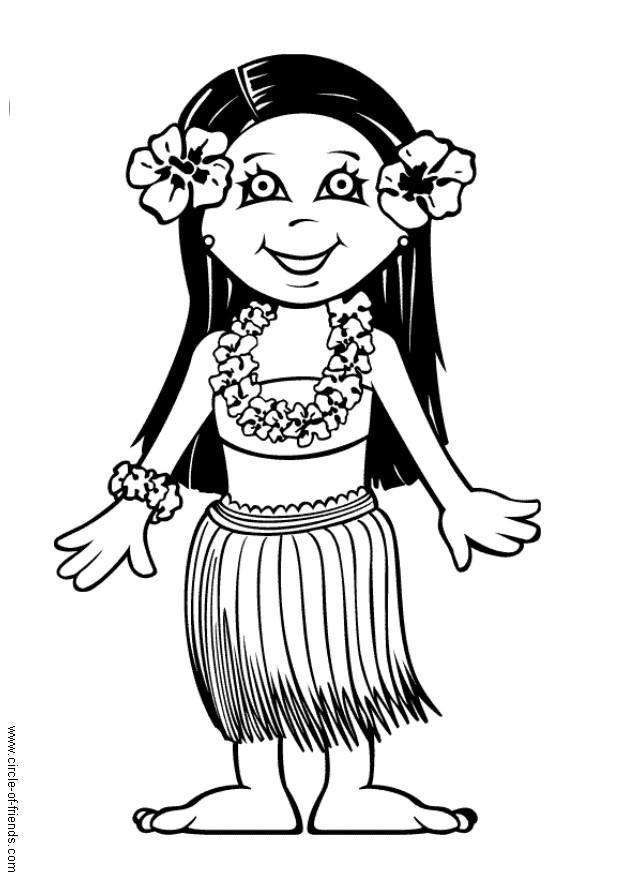 Dibujo para colorear leilani