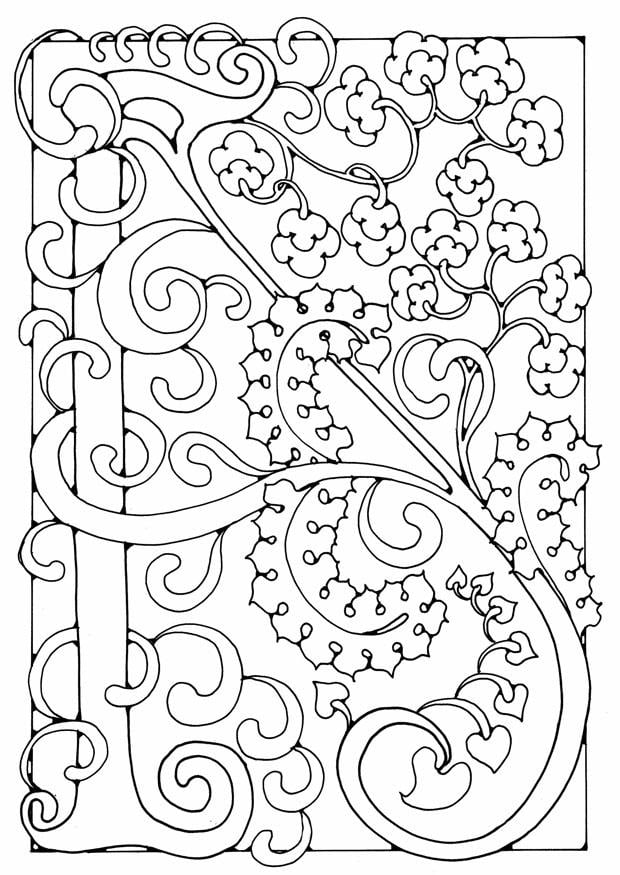 Dibujo para colorear letra - a