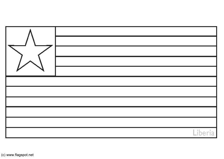 Dibujo para colorear liberia