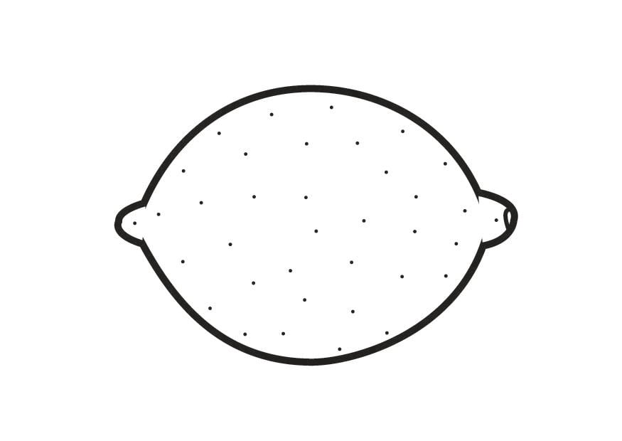 Dibujo para colorear limA³n 