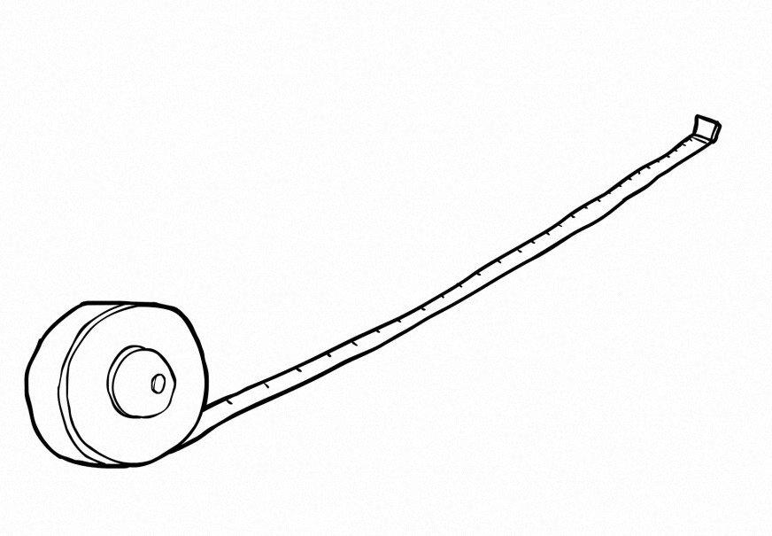Dibujo para colorear longitud