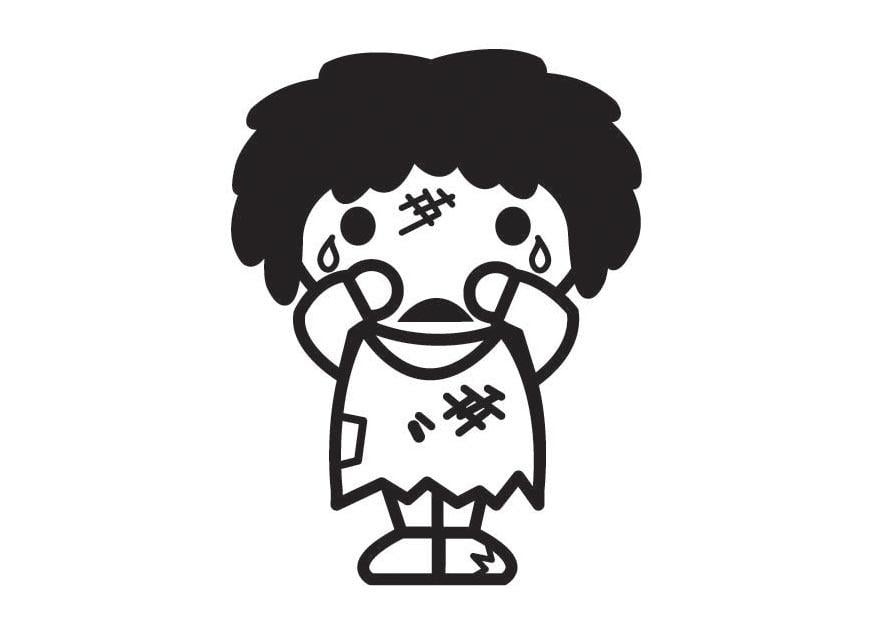Dibujo para colorear los ninos no pueden ser maltratados