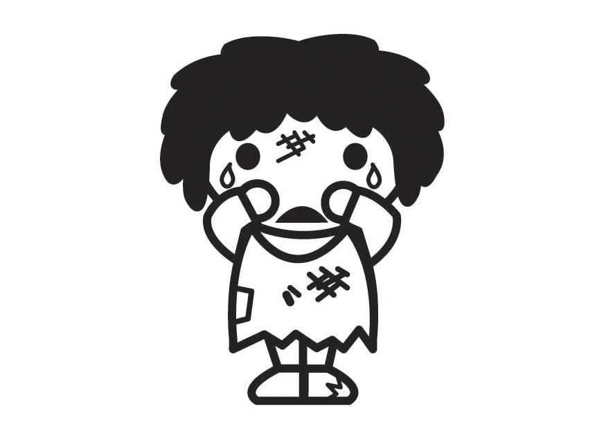 Dibujo para colorear los ninos no pueden ser maltratados