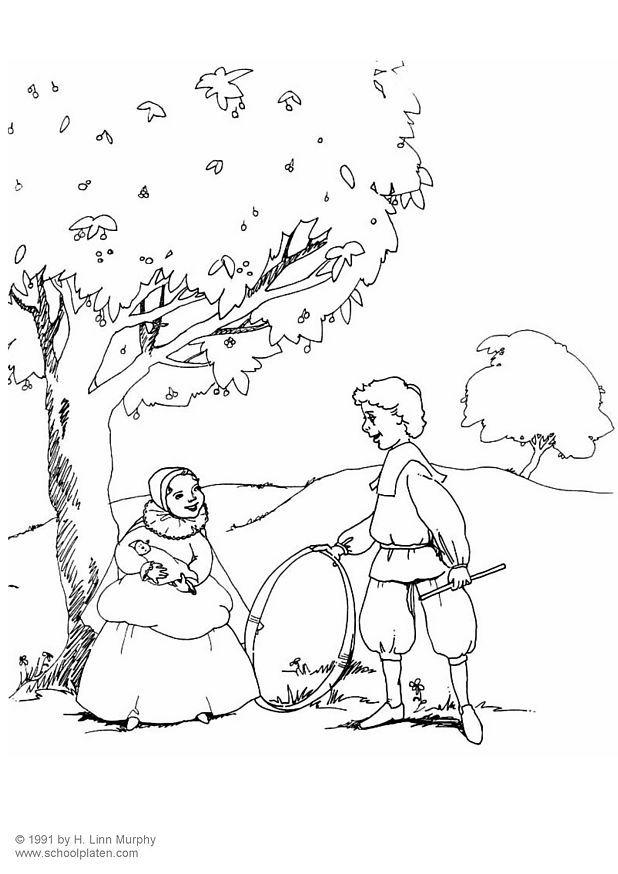 Dibujo para colorear los ninos visten la misma ropa que los adultos