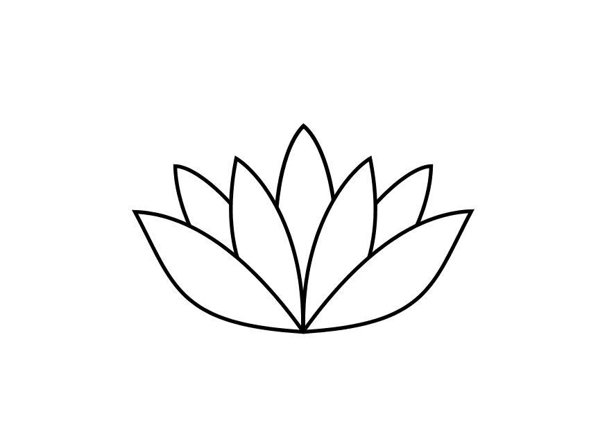 Dibujo para colorear loto