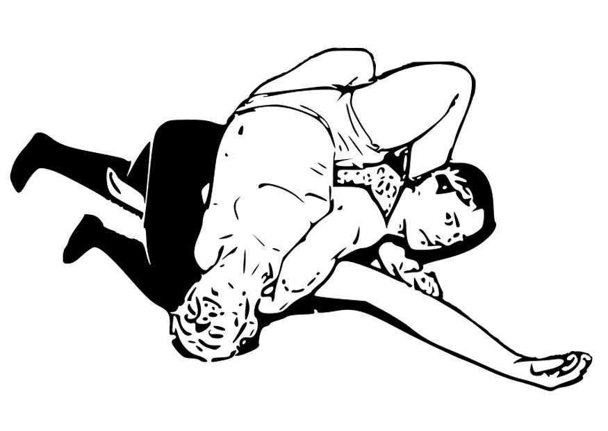 Dibujo para colorear lucha