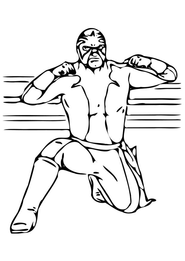 Dibujo para colorear lucha