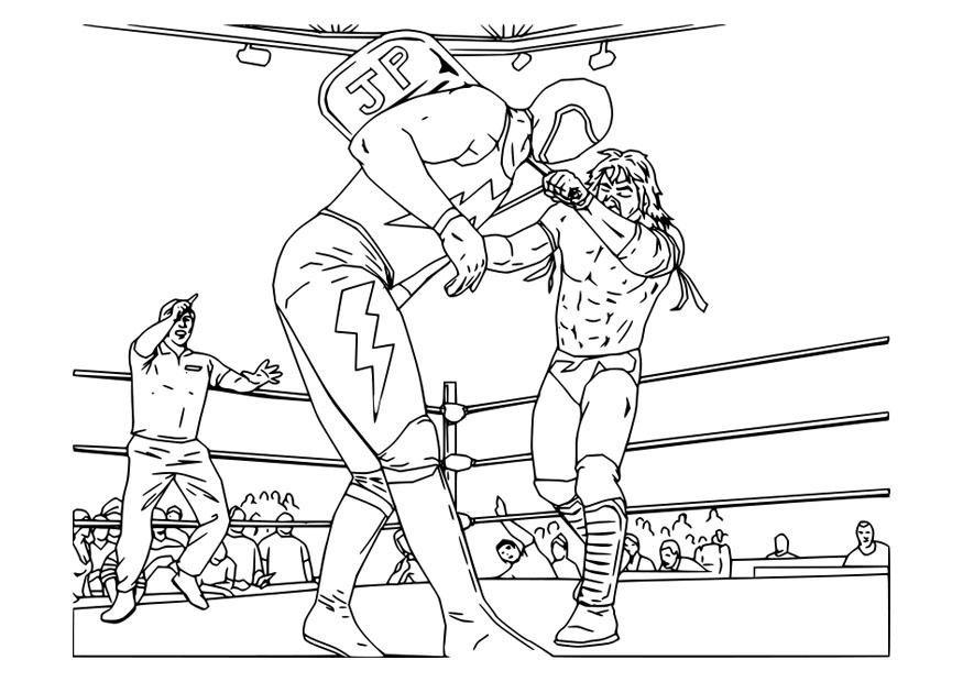 Dibujo para colorear lucha