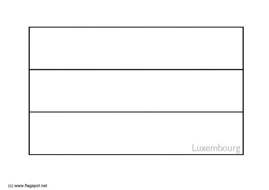 Dibujo para colorear luxemburgo