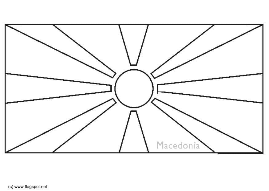 Dibujo para colorear macedonia
