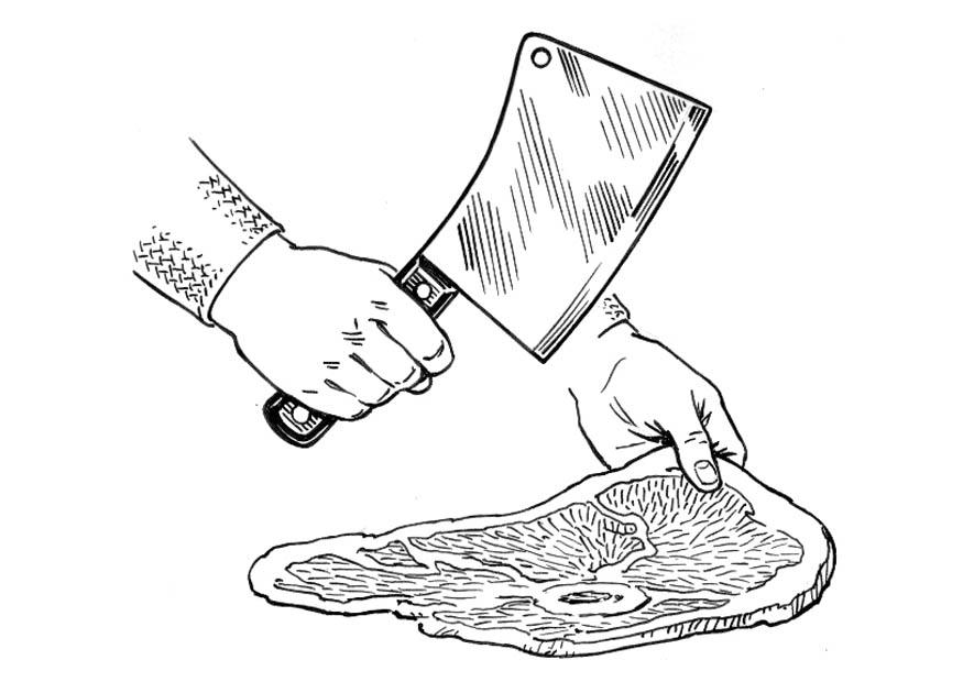 Dibujo para colorear machete