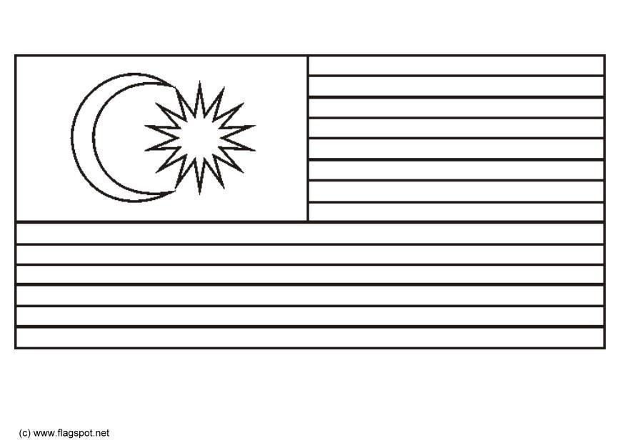 Dibujo para colorear malasia