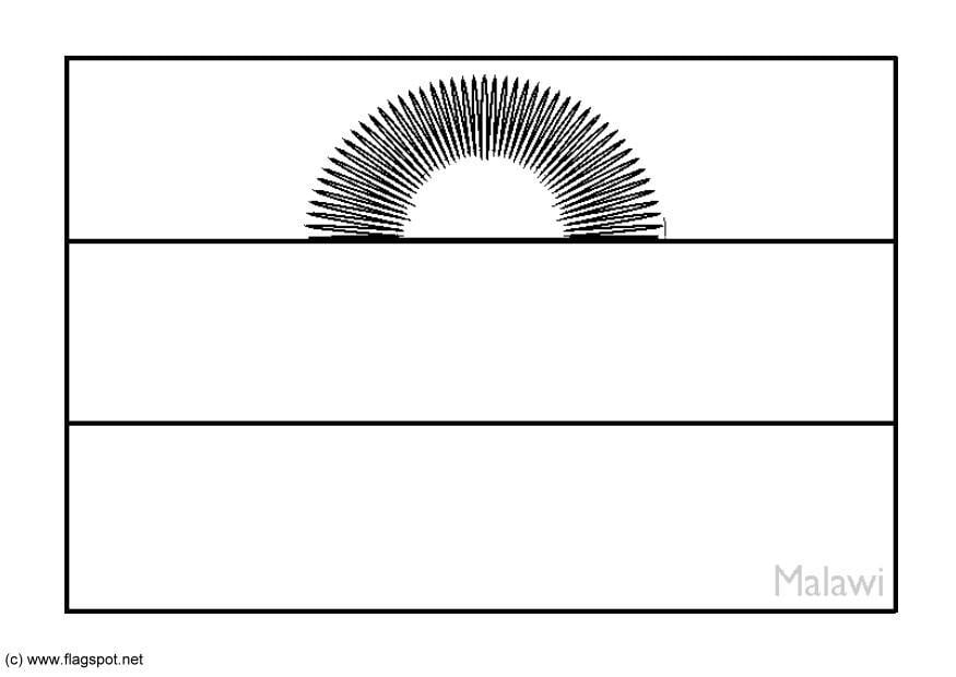 Dibujo para colorear malawi