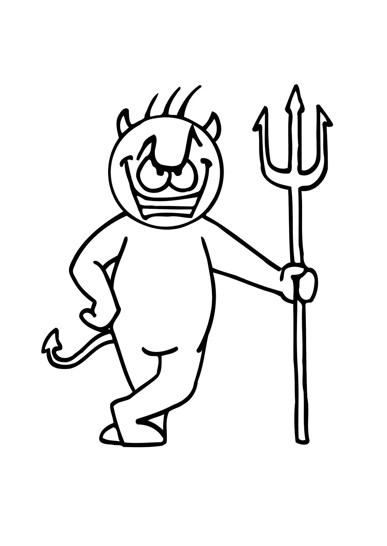 Dibujo para colorear maligno
