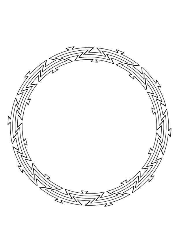 Dibujo para colorear mandala