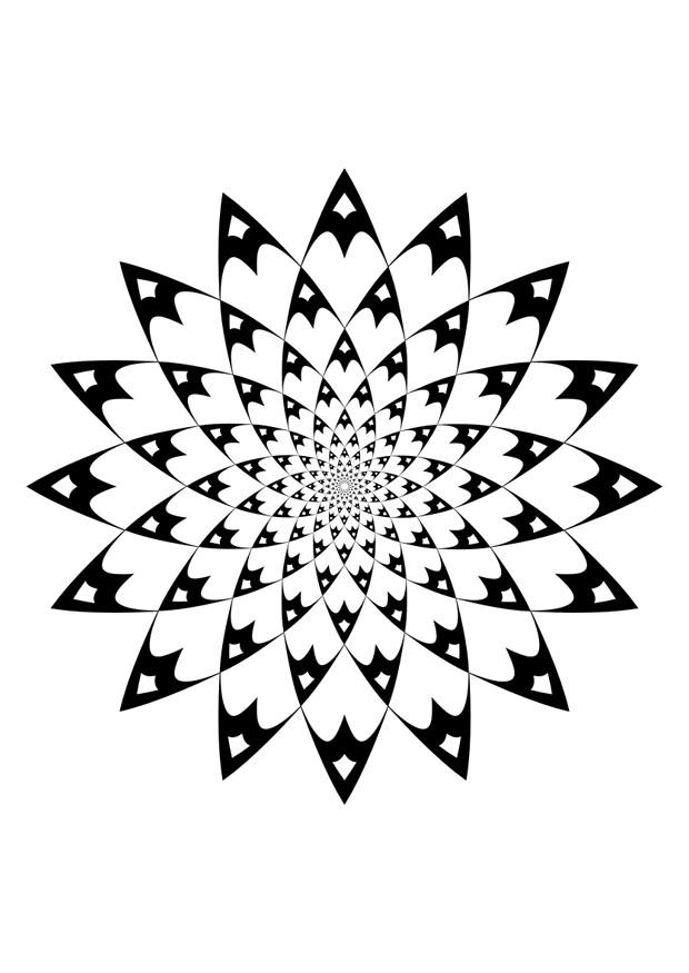 Dibujo para colorear mandala