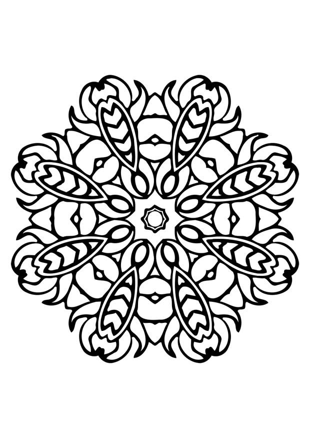 Dibujo para colorear mandala