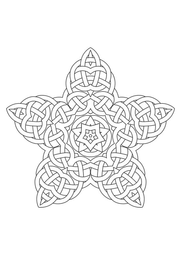 Dibujo para colorear mandala