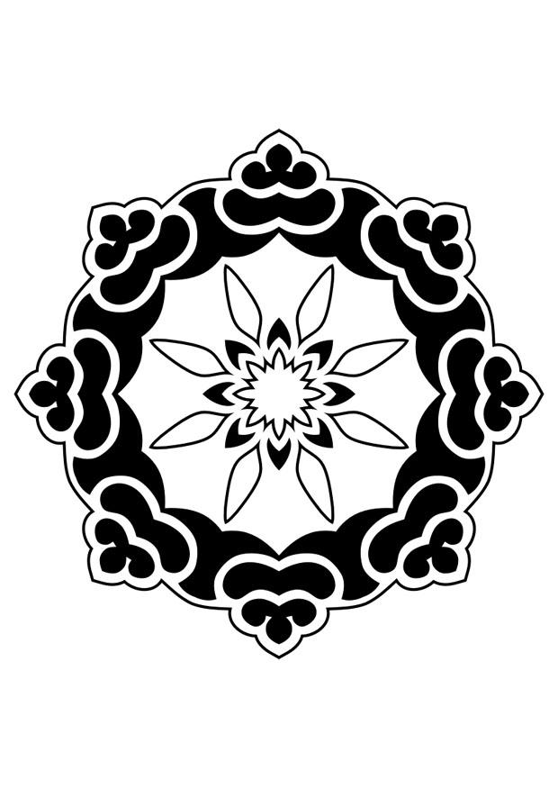 Dibujo para colorear mandala