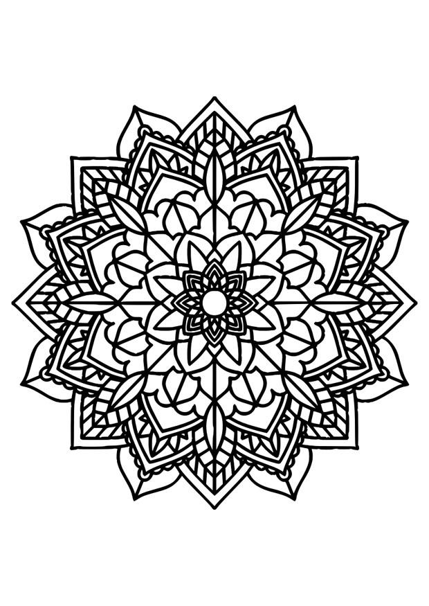 Dibujo para colorear mandala