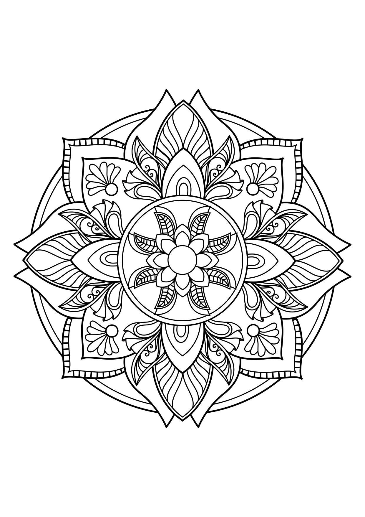 Dibujo para colorear mandala