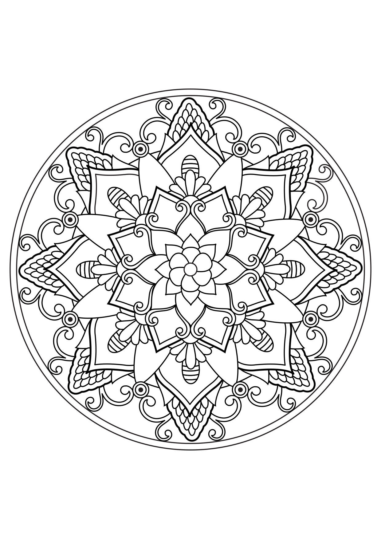 Dibujo para colorear mandala