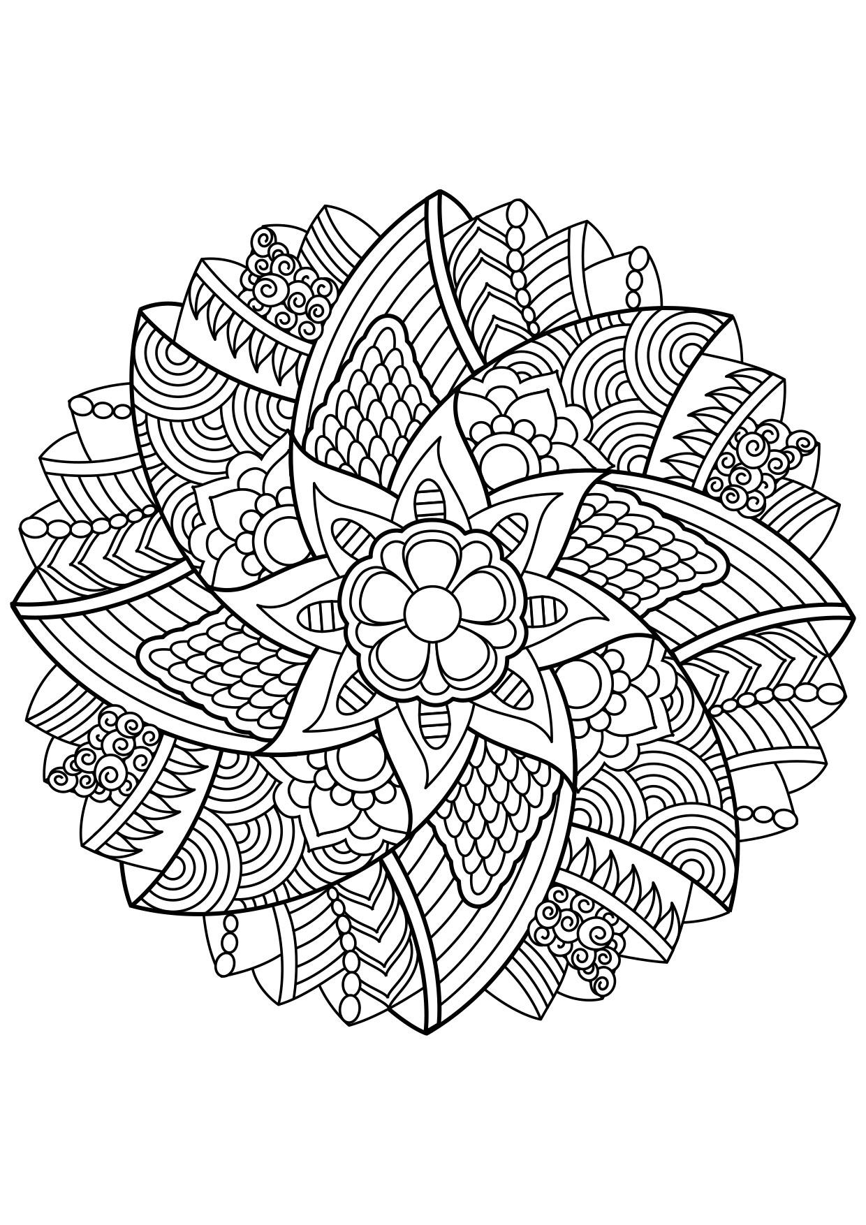 Dibujo para colorear mandala