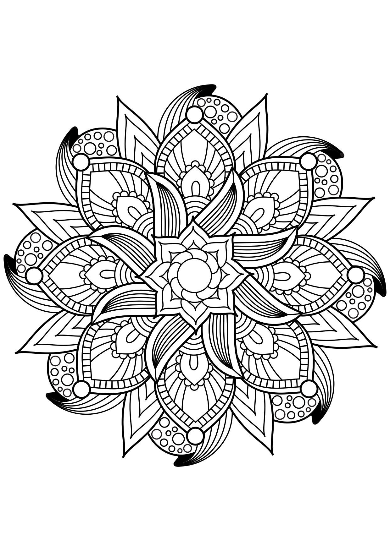 Dibujo para colorear mandala