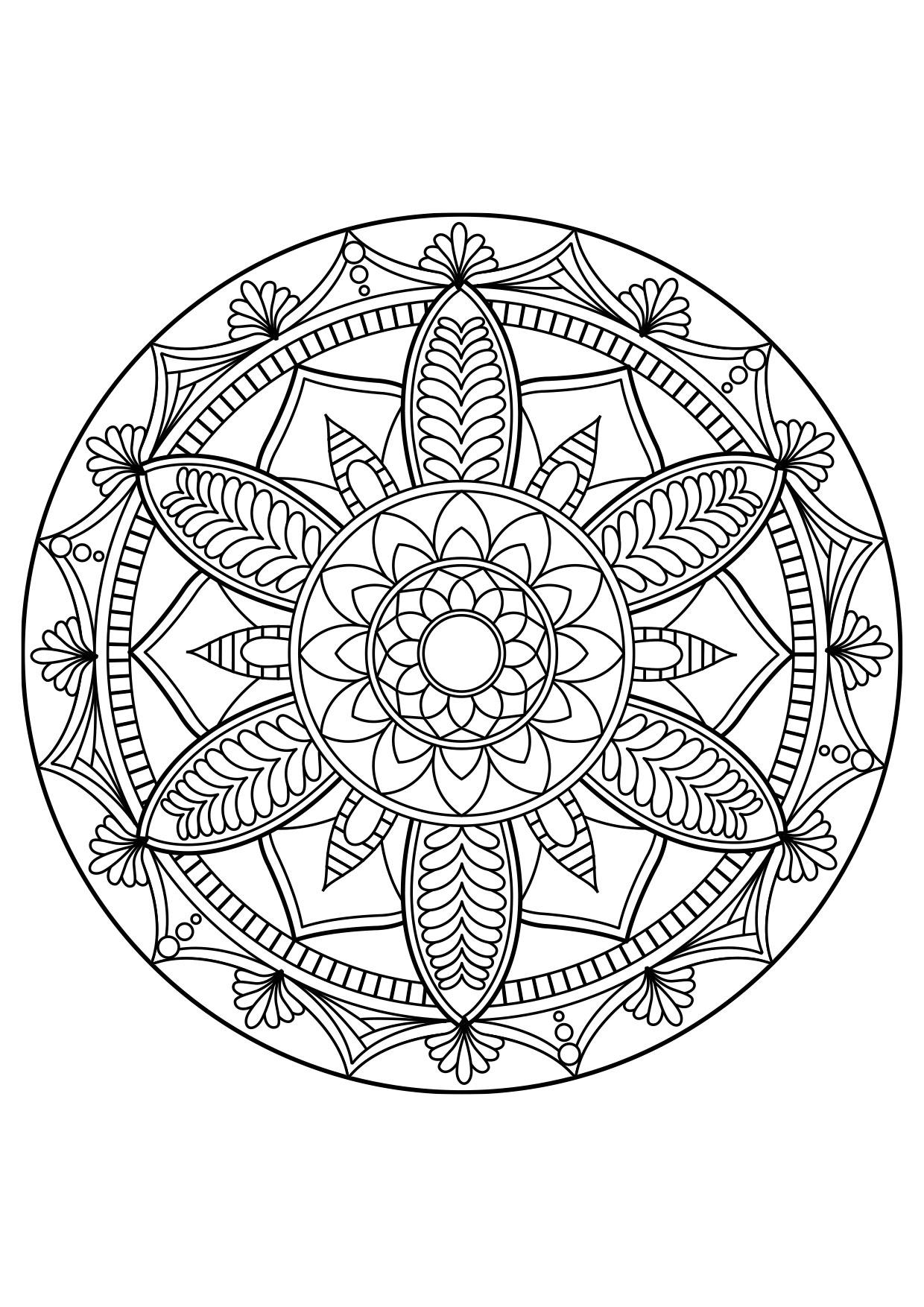 Dibujo para colorear mandala