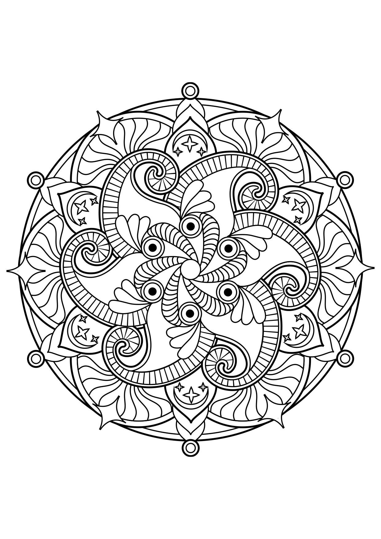 Dibujo para colorear mandala
