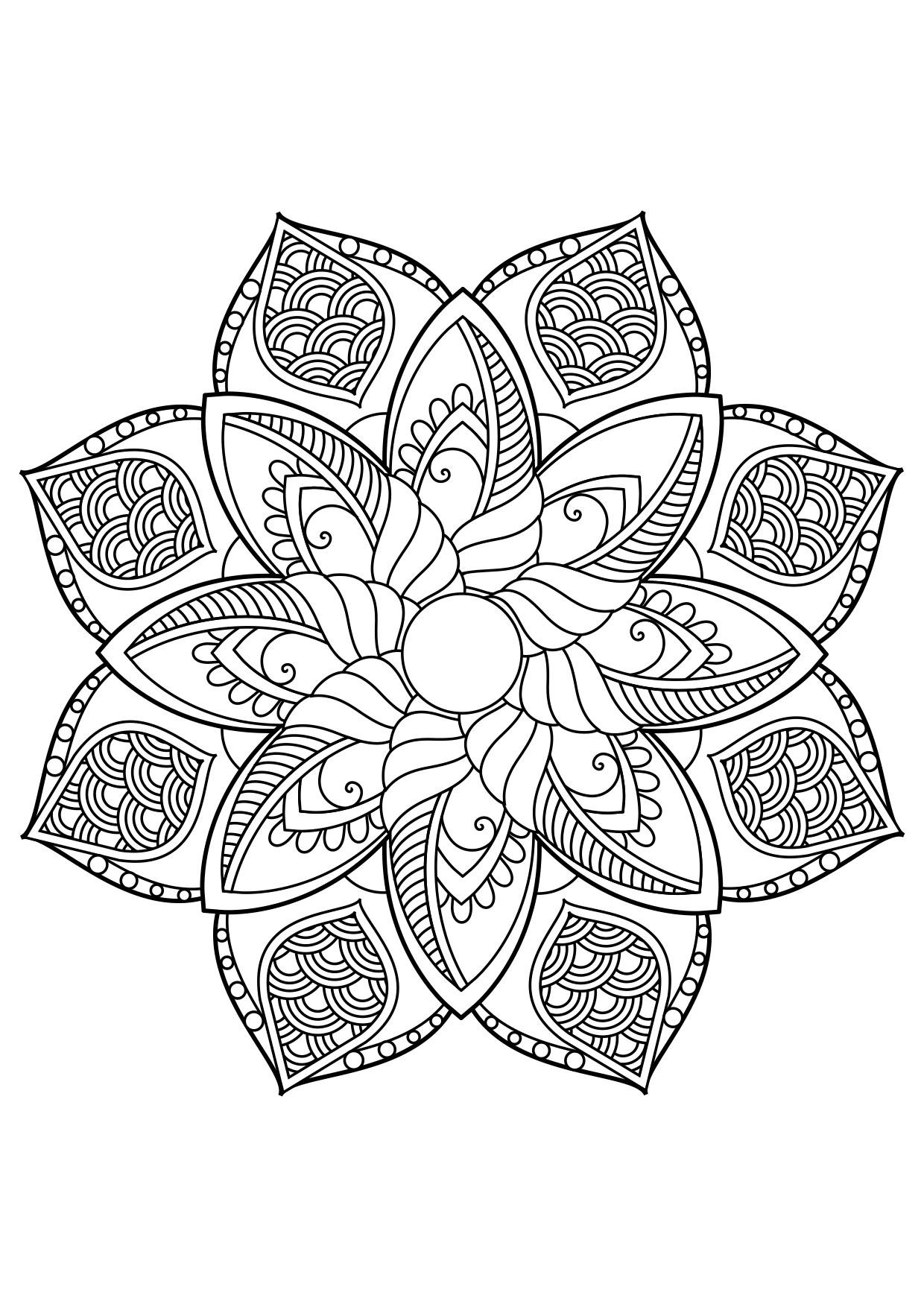 Dibujo para colorear mandala