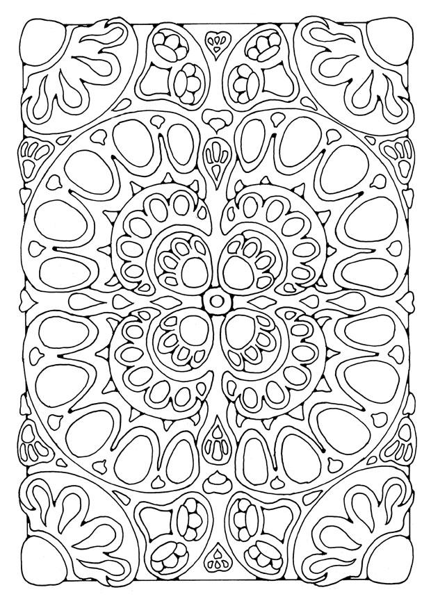 Dibujo para colorear mandala a02