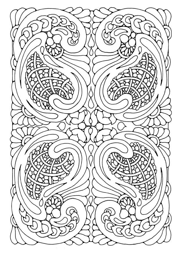Dibujo para colorear mandala a07