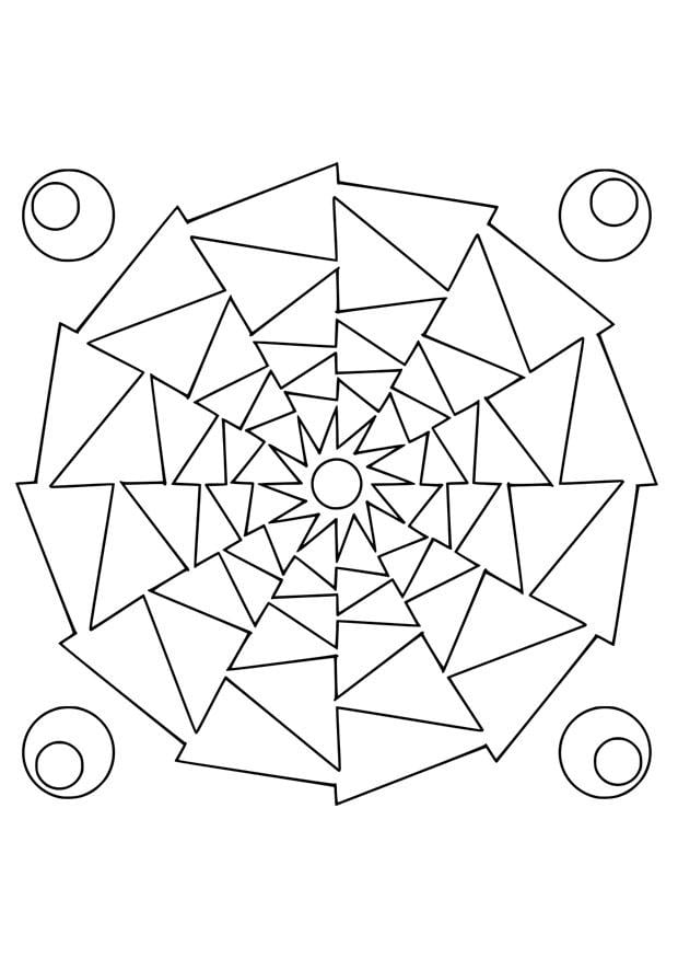 Dibujo para colorear mandala13