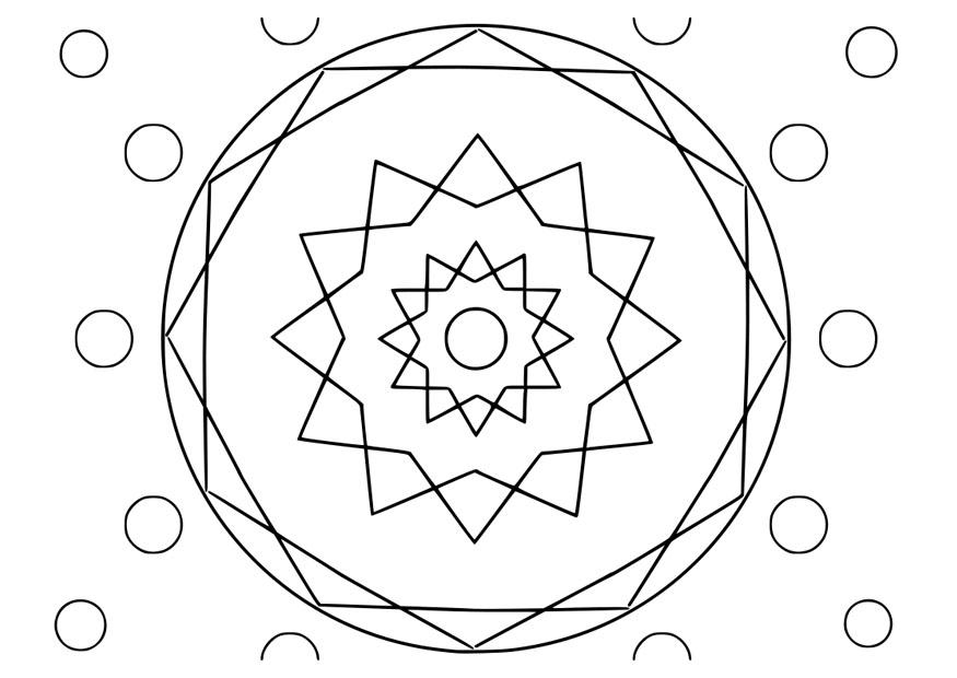 Dibujo para colorear mandala22