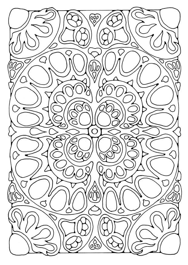 Dibujo para colorear mandala2a