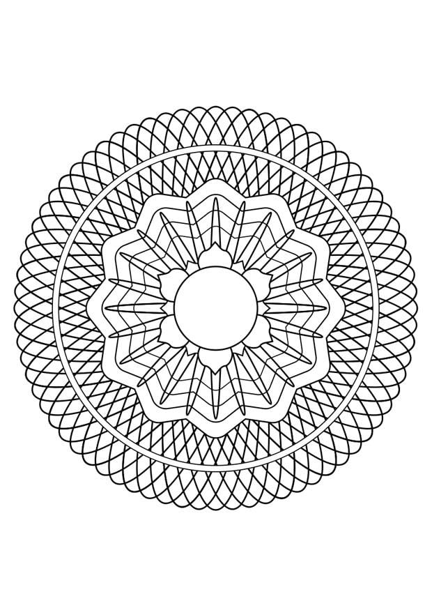 Dibujo para colorear mandala30