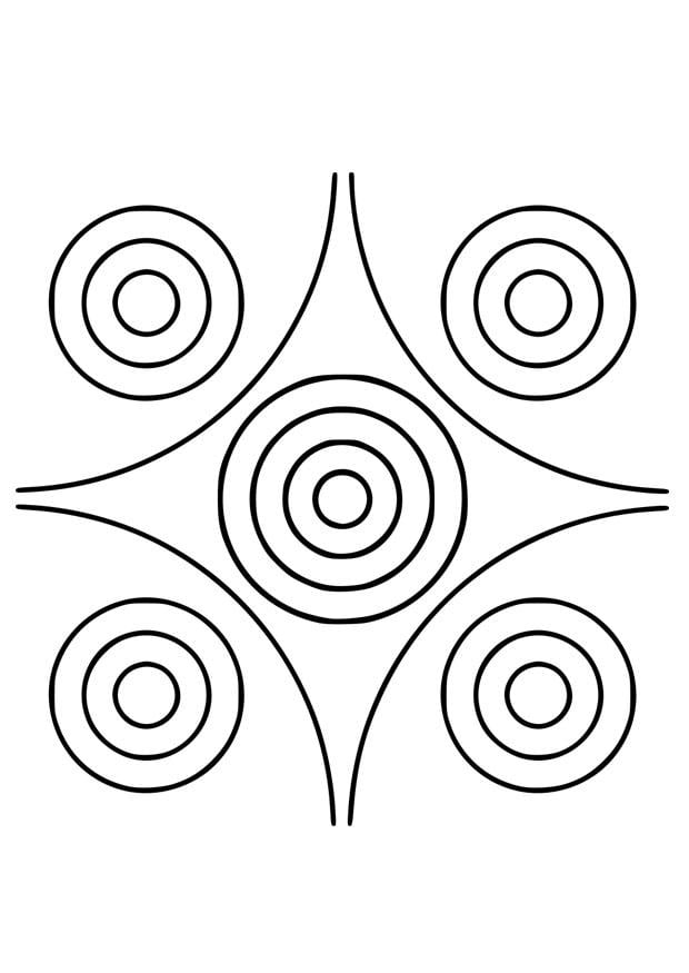 Dibujo para colorear mandala4