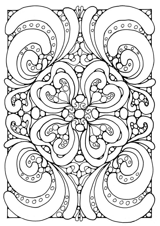 Dibujo para colorear mandala4a