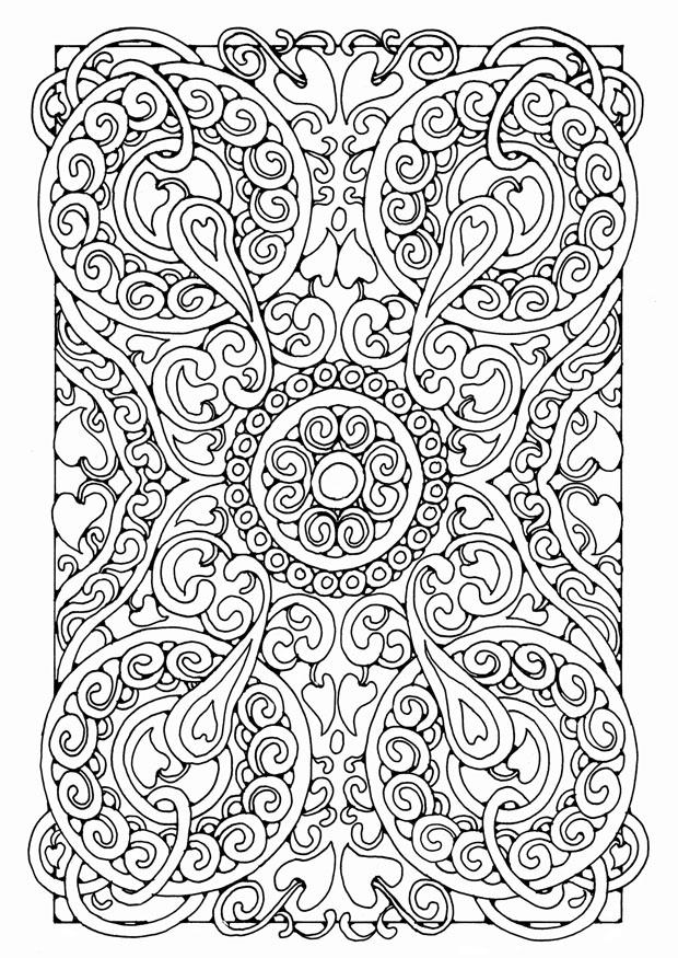 Dibujo para colorear mandala5a