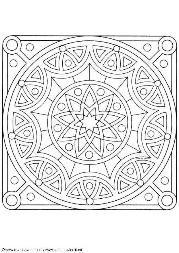 Dibujo para colorear mandalab2