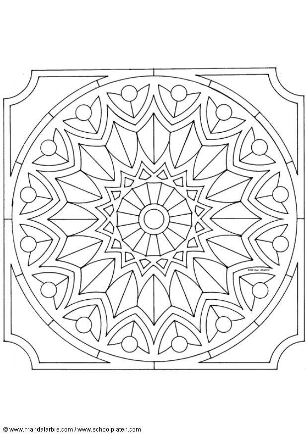 Dibujo para colorear mandalac5