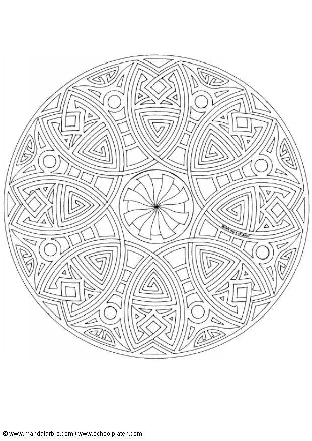 Dibujo para colorear mandalad2